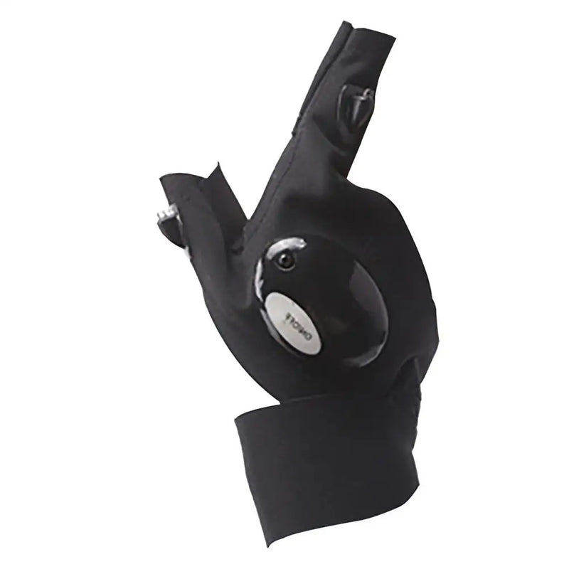 Luvas de lanterna led ao ar livre mãos livres dedo lanterna luvas mãos livres luzes para acampamento pesca carro reparação legal gadget