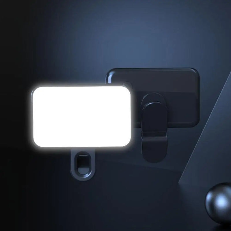 Mini luz de preenchimento portátil para selfie, recarregável, 3 modos de brilho ajustável, clipe para celular, maquiagem, computador, luz de preenchimento