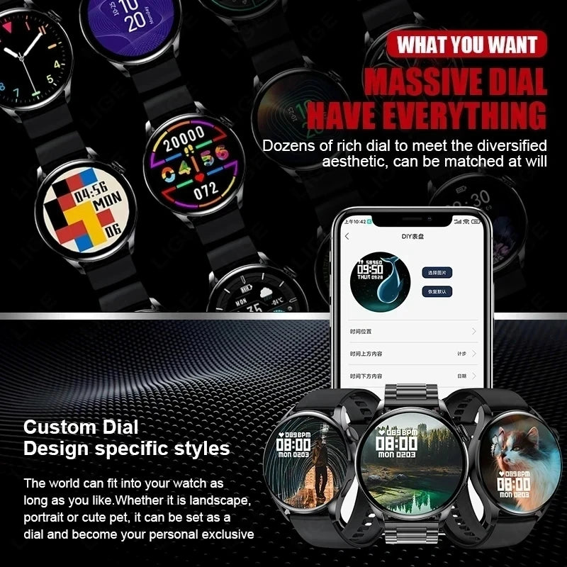 Gts4 relógio inteligente masculino gt4 pro gps rastreador smartwatch masculino relógio 4 pro 2024 1.52 Polegada 360*360 tela hd para huawei xiaomi ios