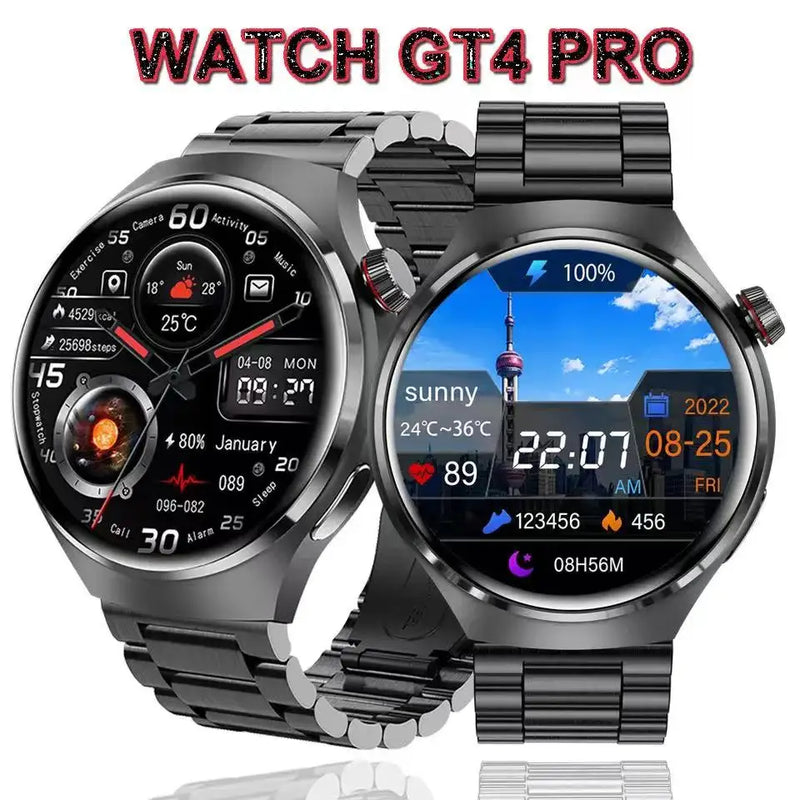 Gts4 relógio inteligente masculino gt4 pro gps rastreador smartwatch masculino relógio 4 pro 2024 1.52 Polegada 360*360 tela hd para huawei xiaomi ios