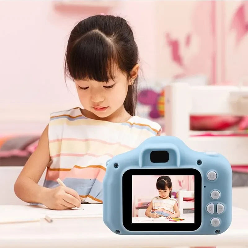 X2 Mini câmera digital infantil pode tirar fotos e vídeos pequenos brinquedos Slr