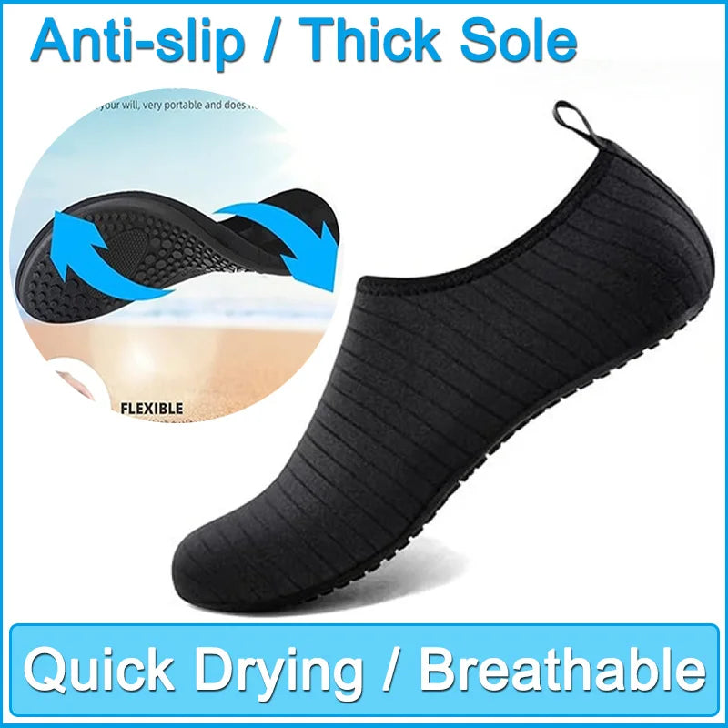 Sneaker natação mergulho meias verão aqua praia sandália sapato plano chinelo à beira-mar para homens mulheres creek sapatos