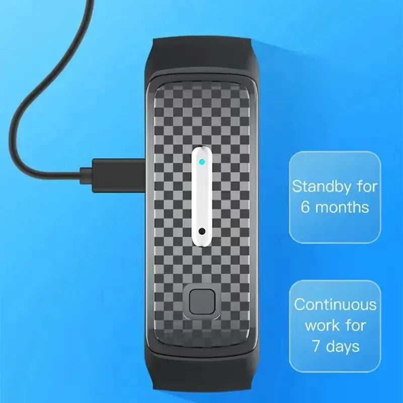 Pulseira inteligente magnética de desintoxicação linfática pulseira de frequência cardíaca fitness pedômetro pulseiras