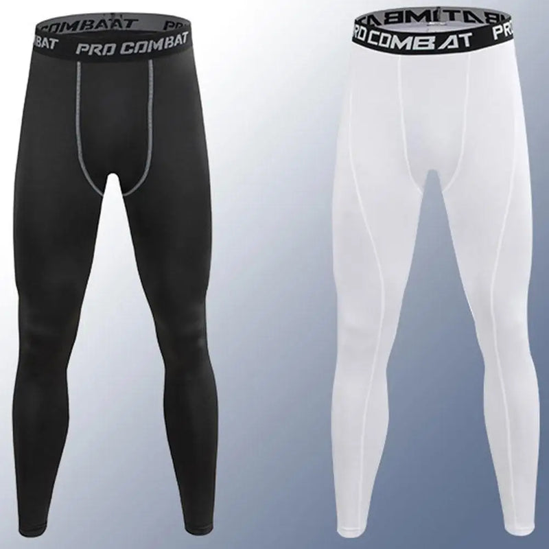 Calças de compressão masculinas calças justas leggings para treinamento de corrida esporte fitness secagem rápida ajuste jogging calças de treino