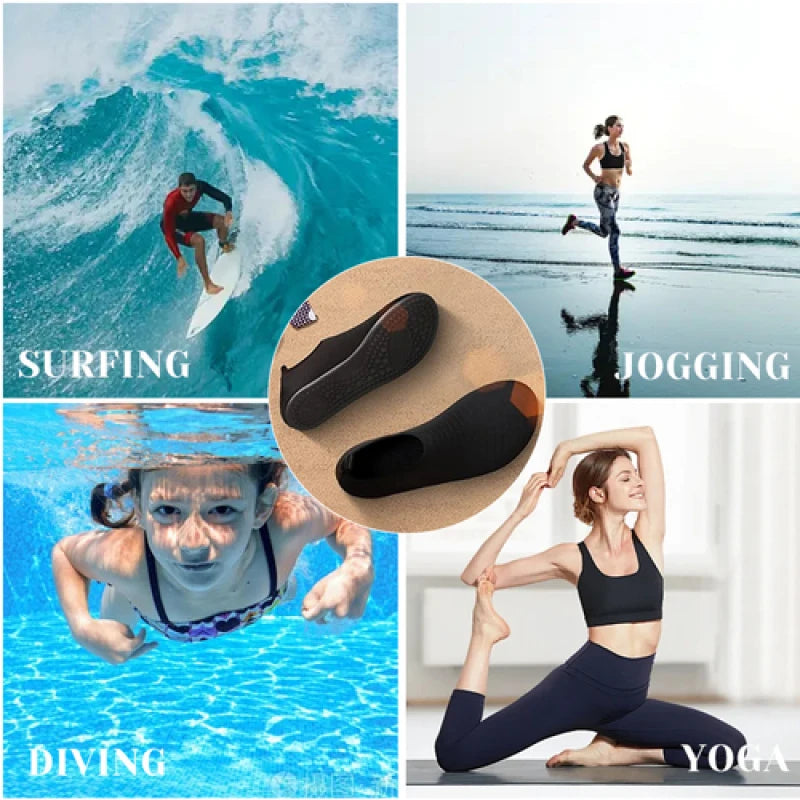 Sneaker natação mergulho meias verão aqua praia sandália sapato plano chinelo à beira-mar para homens mulheres creek sapatos