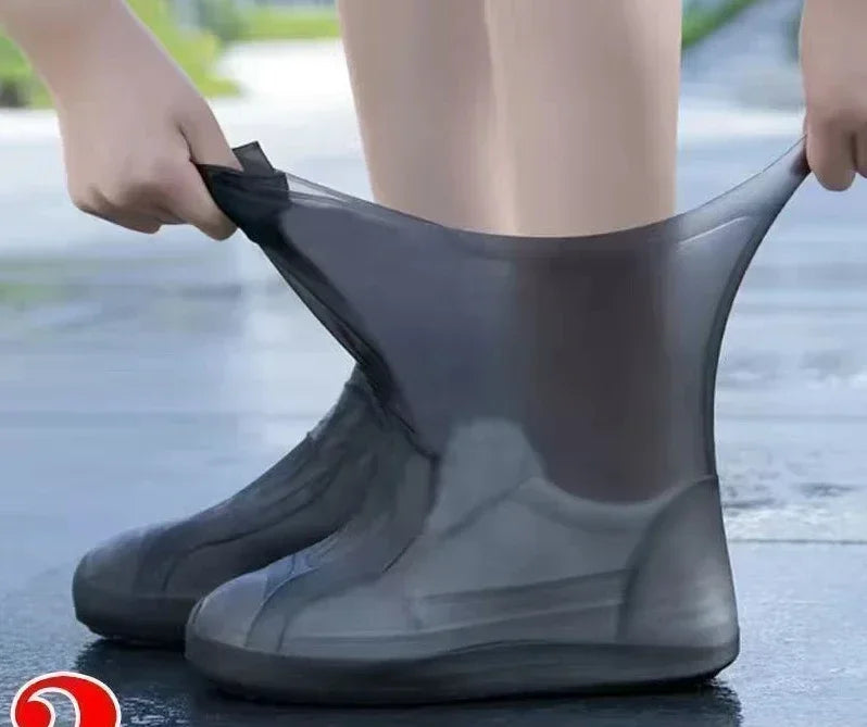 Capas de sapato de silicone resistentes aos lábios, borracha à prova d'água, bota de chuva, acessórios para calçados para dias chuvosos