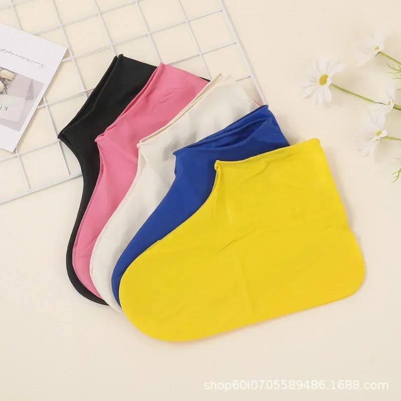 Capas de sapato de silicone resistentes aos lábios, borracha à prova d'água, bota de chuva, acessórios para calçados para dias chuvosos