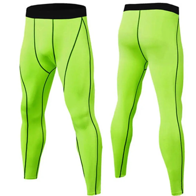 Calças de compressão masculinas calças justas leggings para treinamento de corrida esporte fitness secagem rápida ajuste jogging calças de treino